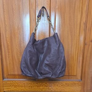 Nordstrom Chocolate Brown Genuine Leather Large Shoulder Tote Bag Purse